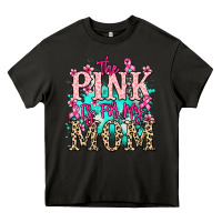 Asphalt The pink is for my Mom Cancer Awareness Heavy Core Tee - HowdyJamesFarm
