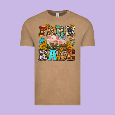 Western Farm Babe Vintage Tee Designed By Oliviacreatesart