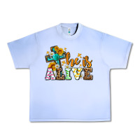 Grape Ice Easter Day He is alive with cross Urban Heavy Tee - OliviaCreatesArt