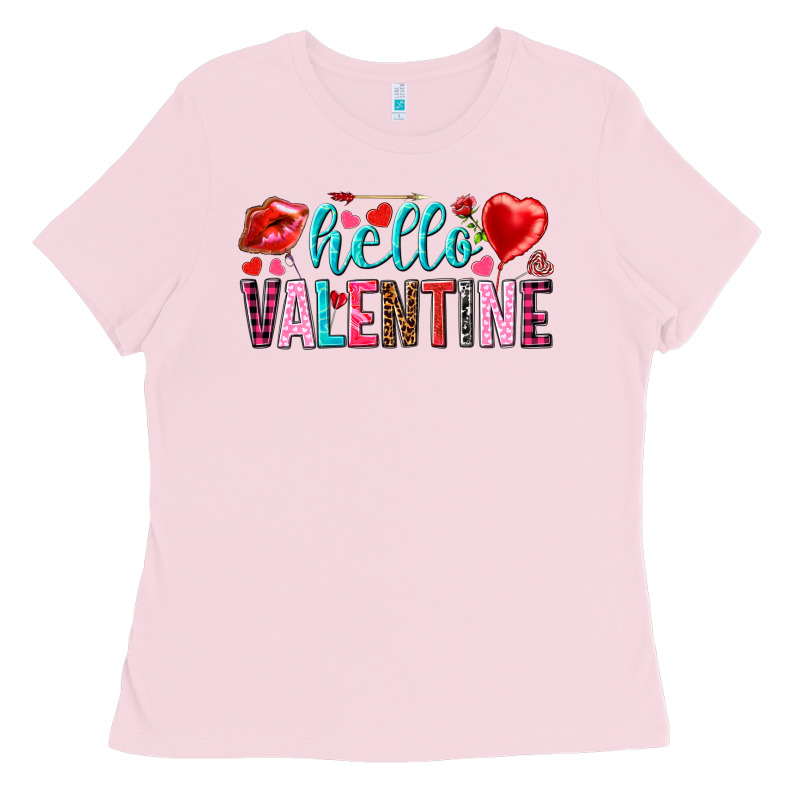 Hello Valentine Ladies Tee by HowdyJamesFarm | Teevron