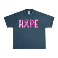 Midnight Navy Western Hope Breast Cancer Urban Heavy Tee - RanaPortraitStore