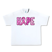 White Western Hope Breast Cancer Urban Heavy Tee - RanaPortraitStore