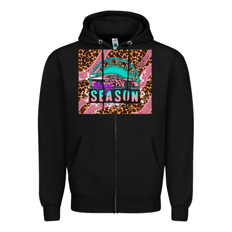 Pink Racing Car Zipper Hoodie by AdoDesignShop | Teevron