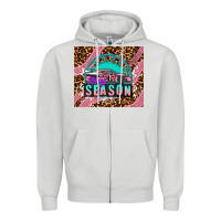 Dove Grey pink racing car Zipper Hoodie - AdoDesignShop