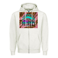 Oatmeal Heather pink racing car Zipper Hoodie - AdoDesignShop
