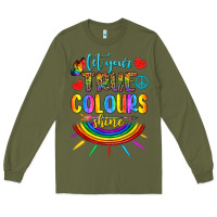 Army Green Let Your True Colours Shine Long Sleeve Tee - BundleAndBundleShop