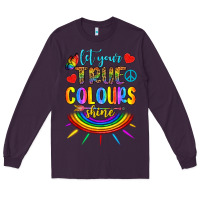 Plum Let Your True Colours Shine Long Sleeve Tee - BundleAndBundleShop