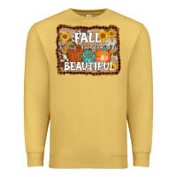 Antique Gold fall is proof that change is beautiful Premium Sweatshirt - AdoDesignShop