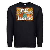 Black fall is proof that change is beautiful Premium Sweatshirt - AdoDesignShop