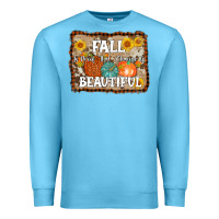 Ocean Blue fall is proof that change is beautiful Premium Sweatshirt - AdoDesignShop