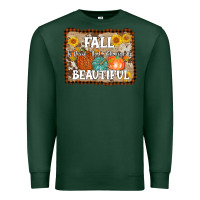 Sports Green fall is proof that change is beautiful Premium Sweatshirt - AdoDesignShop