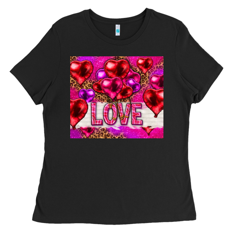 Love Heart Shaped Balloons Tumbler Hjf Ladies Tee by HowdyJamesFarm | Teevron