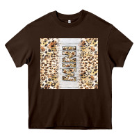 Chocolate Brown mother's day mini leopard tumbler tbs Heavy Core Tee - TumblerDesignByShophia