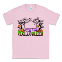Bubblegum Pink days till halloween Classic Tee - CowGirlArtShop