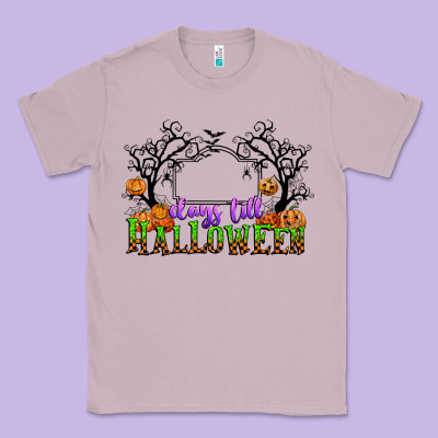 Days Till Halloween Classic Tee Designed By Cowgirlartshop