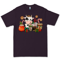 Plum cow coffee cups christmas Premium Tee - CowGirlArtShop