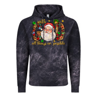 Cloud Black with god all things are possible with santa claus bbs Vintage Hoodie - BundleAndBundleShop