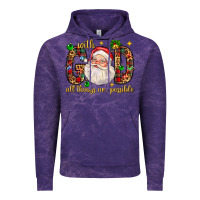 Cloud Purple with god all things are possible with santa claus bbs Vintage Hoodie - BundleAndBundleShop