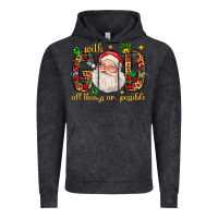Vintage Black with god all things are possible with santa claus bbs Vintage Hoodie - BundleAndBundleShop