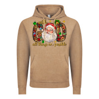 Vintage Coffee with god all things are possible with santa claus bbs Vintage Hoodie - BundleAndBundleShop