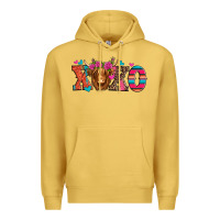 Xoxo Valentine's Day Highland Cow Premium Hoodie | Teevron