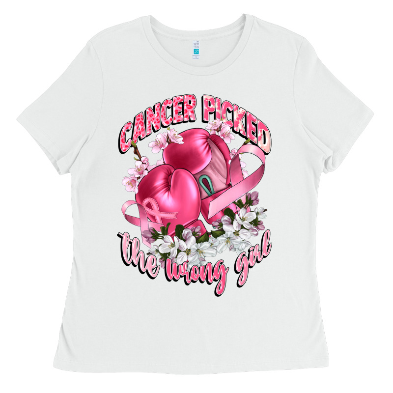 Cancer Picked The Wrong Girl Ladies Tee by CowGirlArtShop | Teevron
