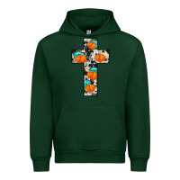 Forest Green pumpkin cross Urban Hoodie - JahusDesignShop