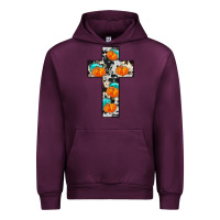Mauve Wine pumpkin cross Urban Hoodie - JahusDesignShop