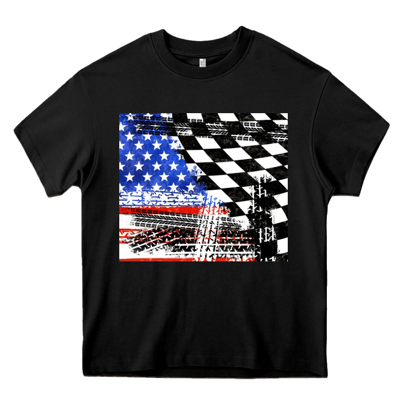 Racing Checkered Flag Tumbler Tbs Heavy Core Tee by TumblerDesignByShophia | Teevron