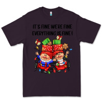 Plum its fine were fine everything is fine Premium Tee - CowGirlArtShop