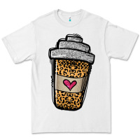 White leopard glitter coffee cup Premium Tee - Jasminsmagicworld