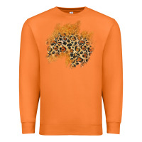 Carrot leopard glitter patch Premium Sweatshirt - AdoDesignShop