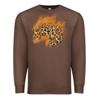 Chestnut leopard glitter patch Premium Sweatshirt - AdoDesignShop