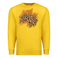 Lemon leopard glitter patch Premium Sweatshirt - AdoDesignShop