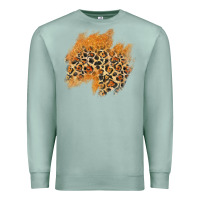 Seafoam leopard glitter patch Premium Sweatshirt - AdoDesignShop