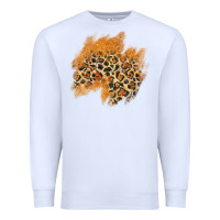 White leopard glitter patch Premium Sweatshirt - AdoDesignShop