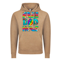 Vintage Coffee Pride LGBTQ Free Dad Hugs Vintage Hoodie - BundleAndBundleShop