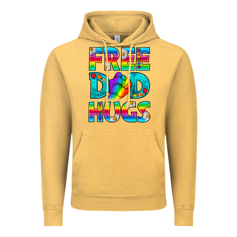 Pride Lgbtq Free Dad Hugs Vintage Hoodie by BundleAndBundleShop | Teevron