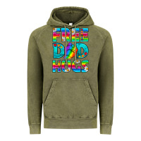 Vintage Olive Pride LGBTQ Free Dad Hugs Vintage Hoodie - BundleAndBundleShop