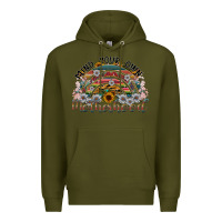 Army Green mind your own motherhood Premium Hoodie - SublimationCraftShop