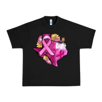 Texas Cancer Awareness Map Urban Heavy Tee | Teevron
