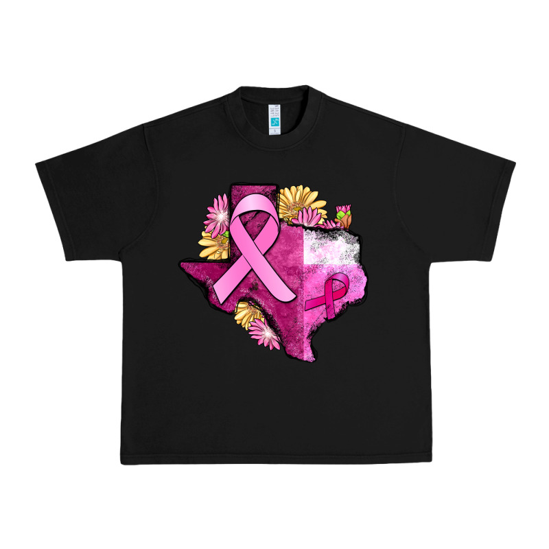 Texas Cancer Awareness Map Urban Heavy Tee by FaDigitalArtStudio | Teevron