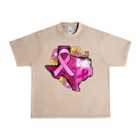 French Oak Texas Cancer Awareness map Urban Heavy Tee - FaDigitalArtStudio
