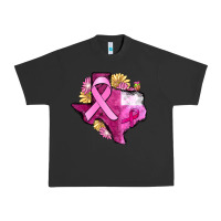 Pigment Black Texas Cancer Awareness map Urban Heavy Tee - FaDigitalArtStudio