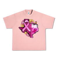 Salmon Texas Cancer Awareness map Urban Heavy Tee - FaDigitalArtStudio