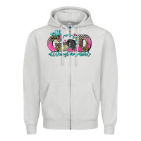 Dove Grey with god all things are possible race Zipper Hoodie - AdoDesignShop