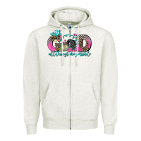 Oatmeal Heather with god all things are possible race Zipper Hoodie - AdoDesignShop