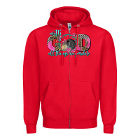 Red with god all things are possible race Zipper Hoodie - AdoDesignShop