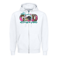 White with god all things are possible race Zipper Hoodie - AdoDesignShop