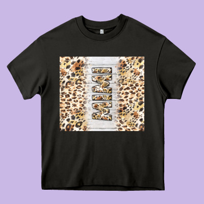 Mother's Day Mimi Leopard Tumbler Tbs Heavy Core Tee Designed By Tumblerdesignbyshophia